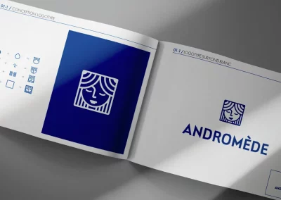 Charte graphique Andromède, création de logo